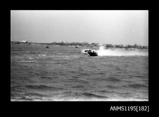 Australian National Speedboat Championships 1971, two unidentified inboard skiffs