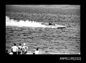 Lake Glenmaggie 1971, unlimited class hydroplane STAMPEDE