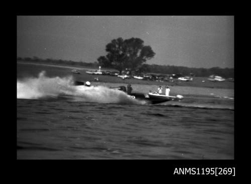 Lake Glenmaggie 1971, unlimited class hydroplane AGGRESSOR