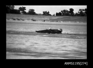 Lake Glenmaggie 1971, unidentified outboard catamaran