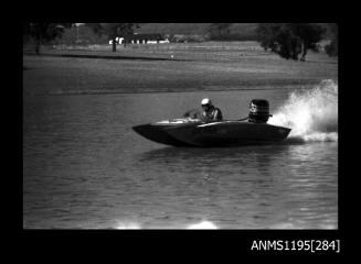 Lake Glenmaggie 1971, inboard catamaran WISHBONE