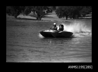 Lake Glenmaggie 1971, inboard catamaran WISHBONE