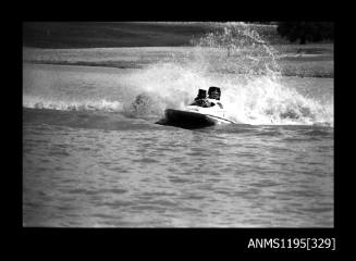 Lake Glenmaggie 1971, two outboard powerboats avoiding collision
