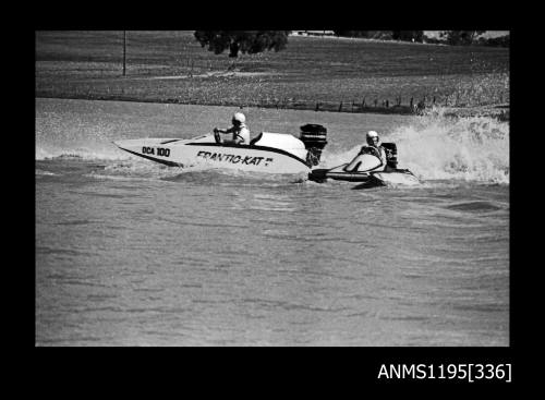 Lake Glenmaggie 1971, outboard catamarans FRANTIC-KAT and WILD THING