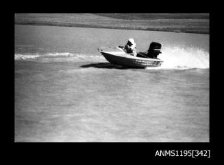 Lake Glenmaggie 1971, outboard runabout JUST NIPPER