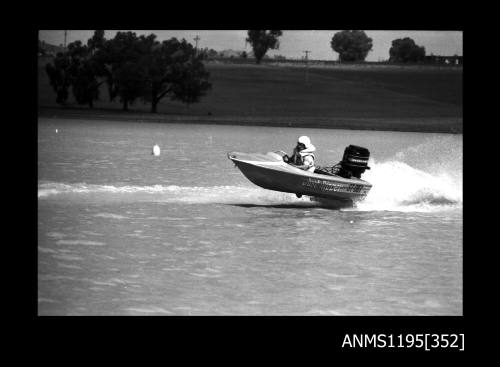 Lake Glenmaggie 1971, outboard runabout JUST NIPPER