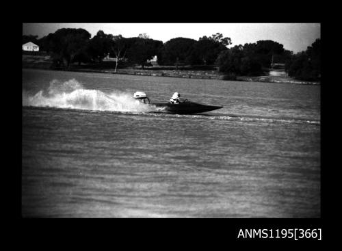 Lake Glenmaggie 1971, unidentified outboard powerboat