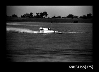 Lake Glenmaggie 1971, picklefork style outboard catamaran TAYLORMAID