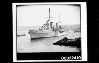 Arrival of HMAS PERTH