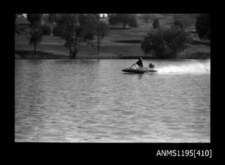 Lake Glenmaggie 1971, unidentified outboard hydroplane