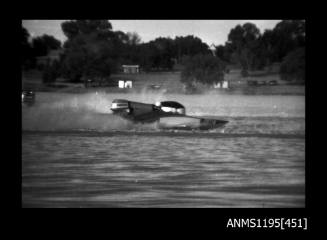 Lake Glenmaggie 1971, picklefork style outboard catamaran TAYLORMAID