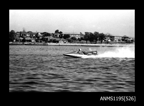 Hen and Chicken Bay 1970s, cabover type inboard hydroplane TABOO