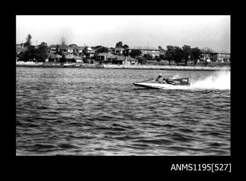 Hen and Chicken Bay 1970s, cabover type inboard hydroplane TABOO