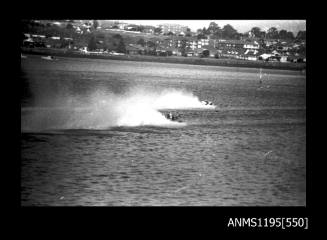 Hen and Chicken Bay 1970s, two unidentified inboard hydroplanes