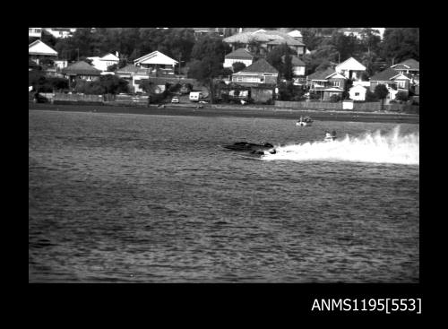 Hen and Chicken Bay 1970s, inboard hydroplanes BLACK KNIGHT and WASP TOO