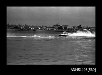 Hen and Chicken Bay 1970s, unidentified inboard hydroplane