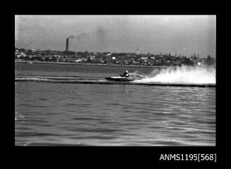 Hen and Chicken Bay 1970s, unidentified cabover type inboard hydroplane