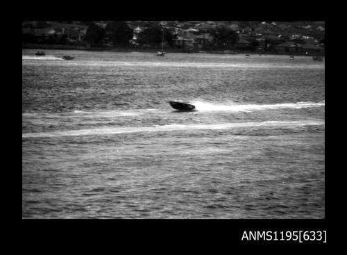 Hen and Chicken Bay 1970s, unidentified inboard runabout