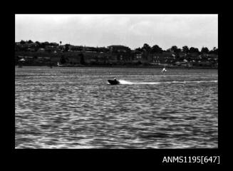 Hen and Chicken Bay 1970s, unidentified outboard powerboat