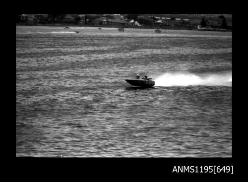 Hen and Chicken Bay 1970s, inboard runabout JO BLO