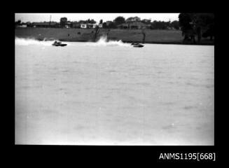 Wagga Boat Club, two unidentified hydroplanes