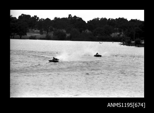 Wagga Boat Club, two unidentified hydroplanes