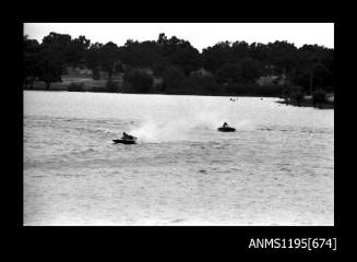 Wagga Boat Club, two unidentified hydroplanes