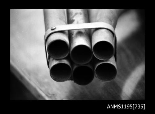 Wagga Boat Club, exhaust pipes from a six cylinder engine