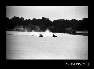 Wagga Boat Club, two unidentified inboard hydroplanes