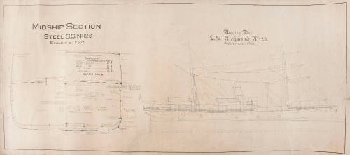 SS RICHMOND plans for rigging and midsection