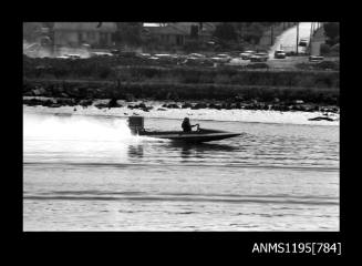 Silverwater Speedboat Club early 1970s, outboard catamaran WILD CAT