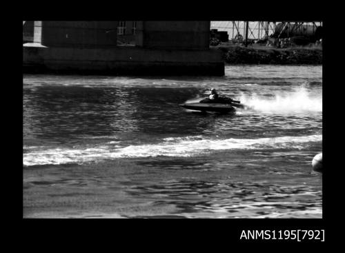 Silverwater Speedboat Club early 1970s, unidentified cabover type inboard hydroplane