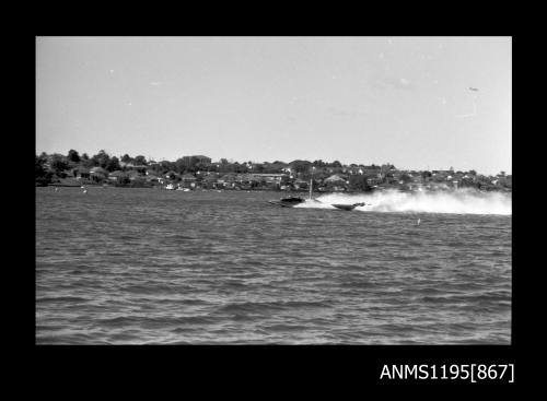 Sydney Hydro Club April 1970, three inboard hydroplanes including WASP TOO