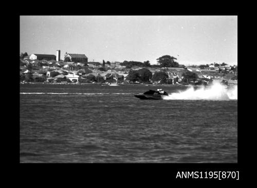 Sydney Hydro Club April 1970, inboard hydroplane WASP TOO