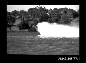 Sydney Hydro Club April 1970, water spray caused by an unidentified hydroplane