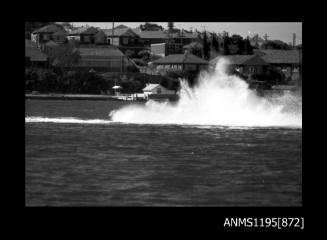 Sydney Hydro Club April 1970, water spray caused by an unidentified hydroplane