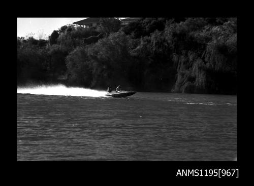 Bridge to Bridge Speedboat Race 1970, unidentified outboard catamaran