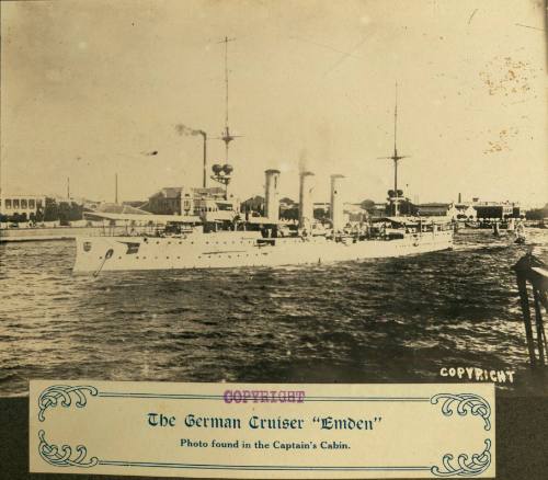 EMDEN souvenir photographs taken by the Medical Officer aboard HMS CADMUS