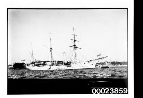 HMS TORCH moored in Farm Cove