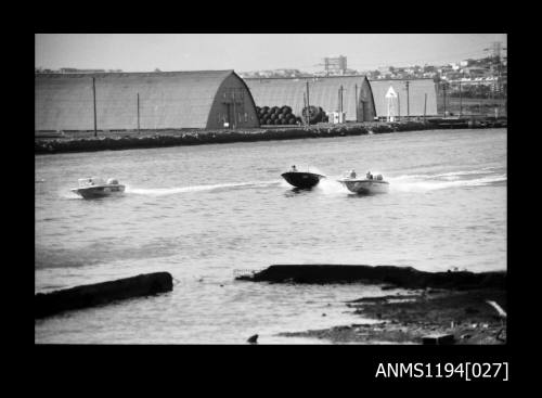 Silverwater 1970s, three runabouts THE MAESTRO, MISS-T and SUSAN GAI