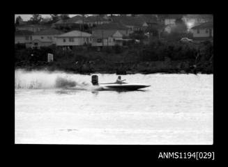 Silverwater 1970s, unidentified outboard catamaran