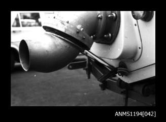 Manly Cove and Store Beach 1973, external exhaust jet of cruiser VEDETTE J