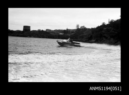 Manly Cove and Store Beach 1973, cruiser VEDETTE J demonstration