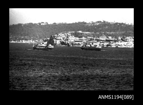 Offshore powerboat racing 1970s, Manly ferries BARAGOOLA and NORTH HEAD