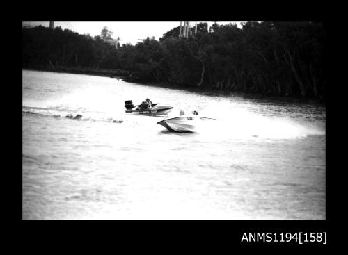 Silverwater 1970s, outboard runabouts CROYDON MARINE HUNTER and THE MAESTRO