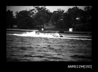 Silverwater S.B.C. Cabarita 1970s, outboard runabout THE MAESTRO and two unidentified powerboats