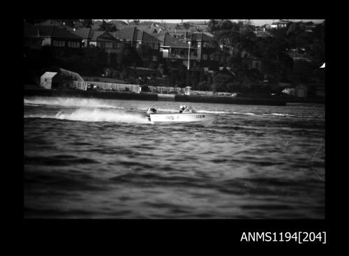 Hen and Chicken Bay 1970s, outboard runabout CATHY-O