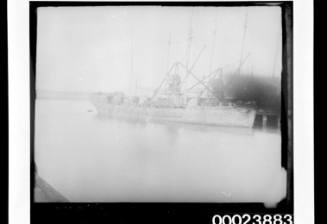 Steamship at a dock