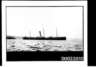 Steamship at anchor