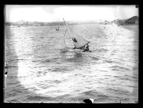 Sailing vessel on Sydney Harbour, inscribed 2914